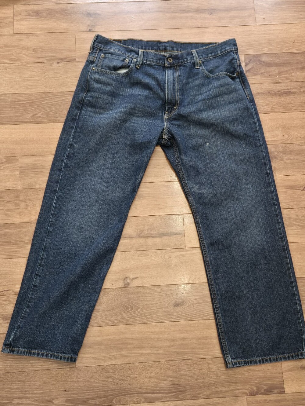 Levi's Woman's Dark Blue Bootcut Jeans 36 X 30 569 Style - Picture 5 of 6